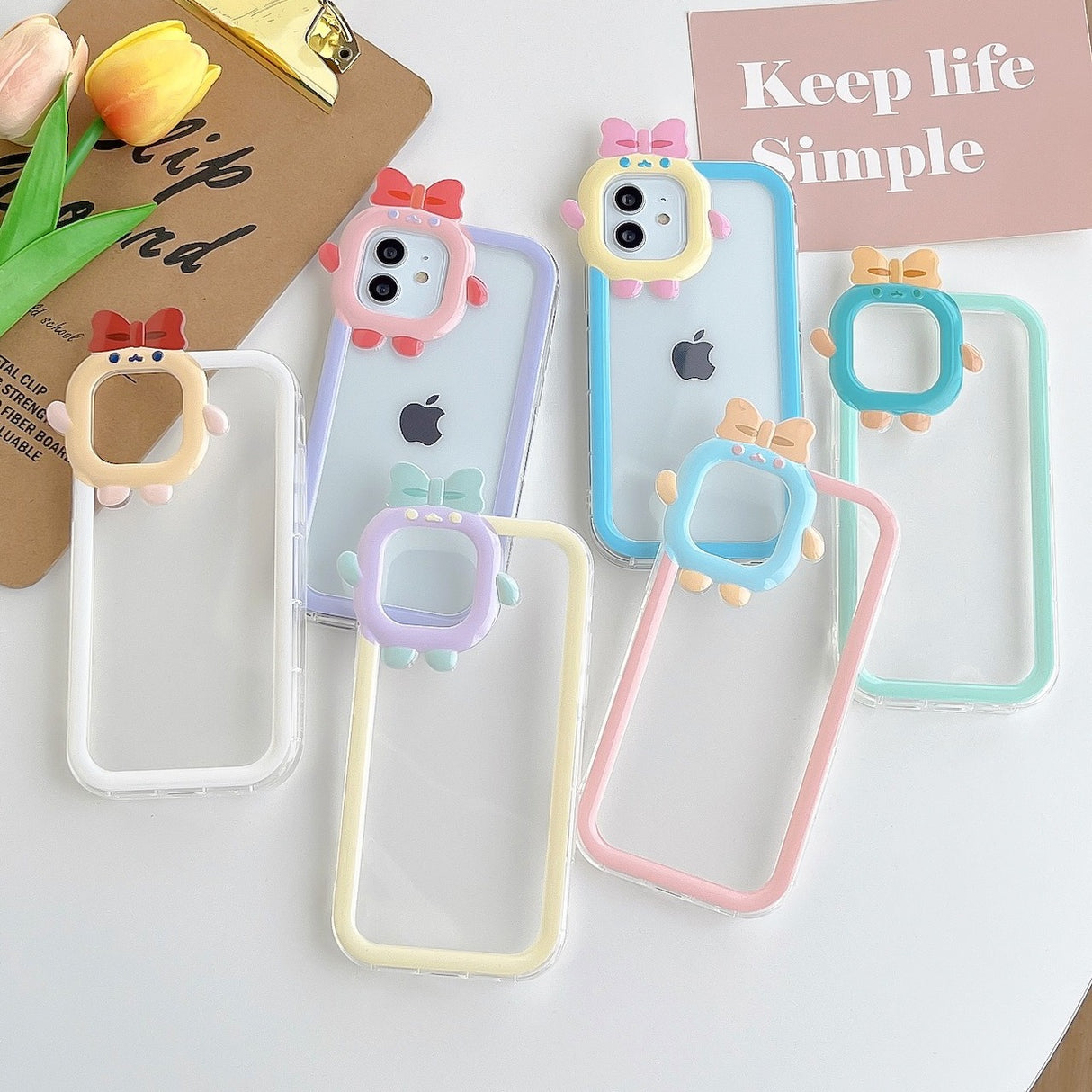 Multi Color Small Monster Lens For Apple iPhone 14maxe Phone Case Angel Eye 12pro Transparent TPU13/XR Soft Cover