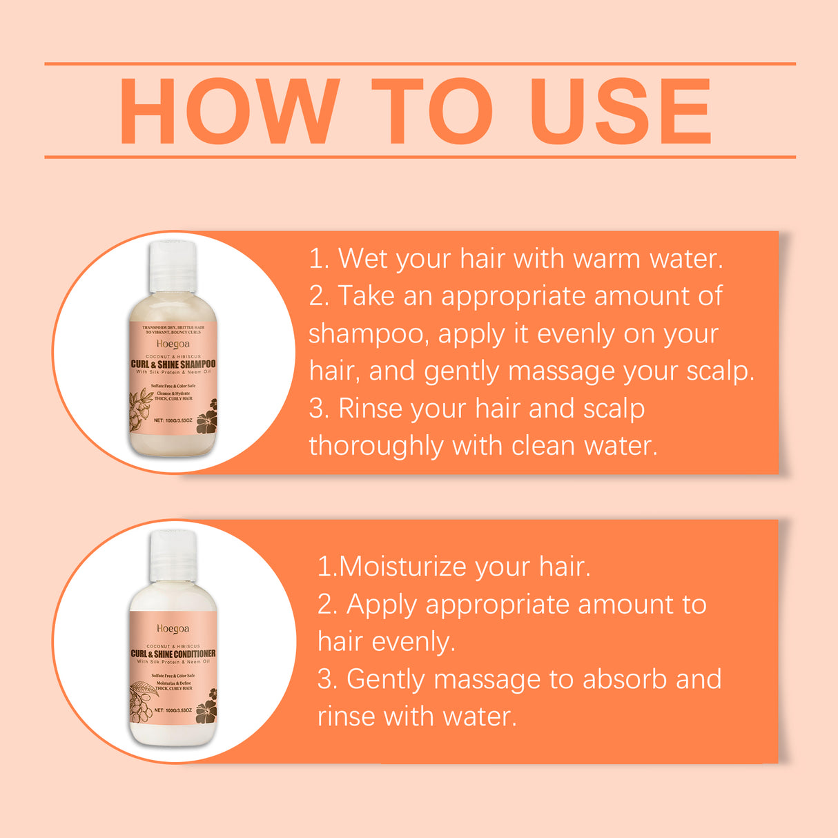 Coconut Moisturizing Shampoo Set Clean And Moisturizing Hair Care Curls Elastic Shape Volumizing Shampoo - V.I.P Digital Presence