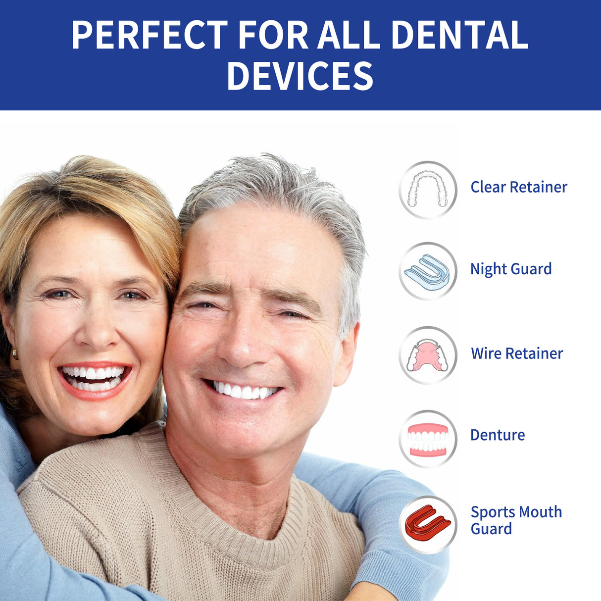 Denture Cleaning Tablet, White Denture Fresh Breath Oral Care Cleaning Tablet - V.I.P Digital Presence