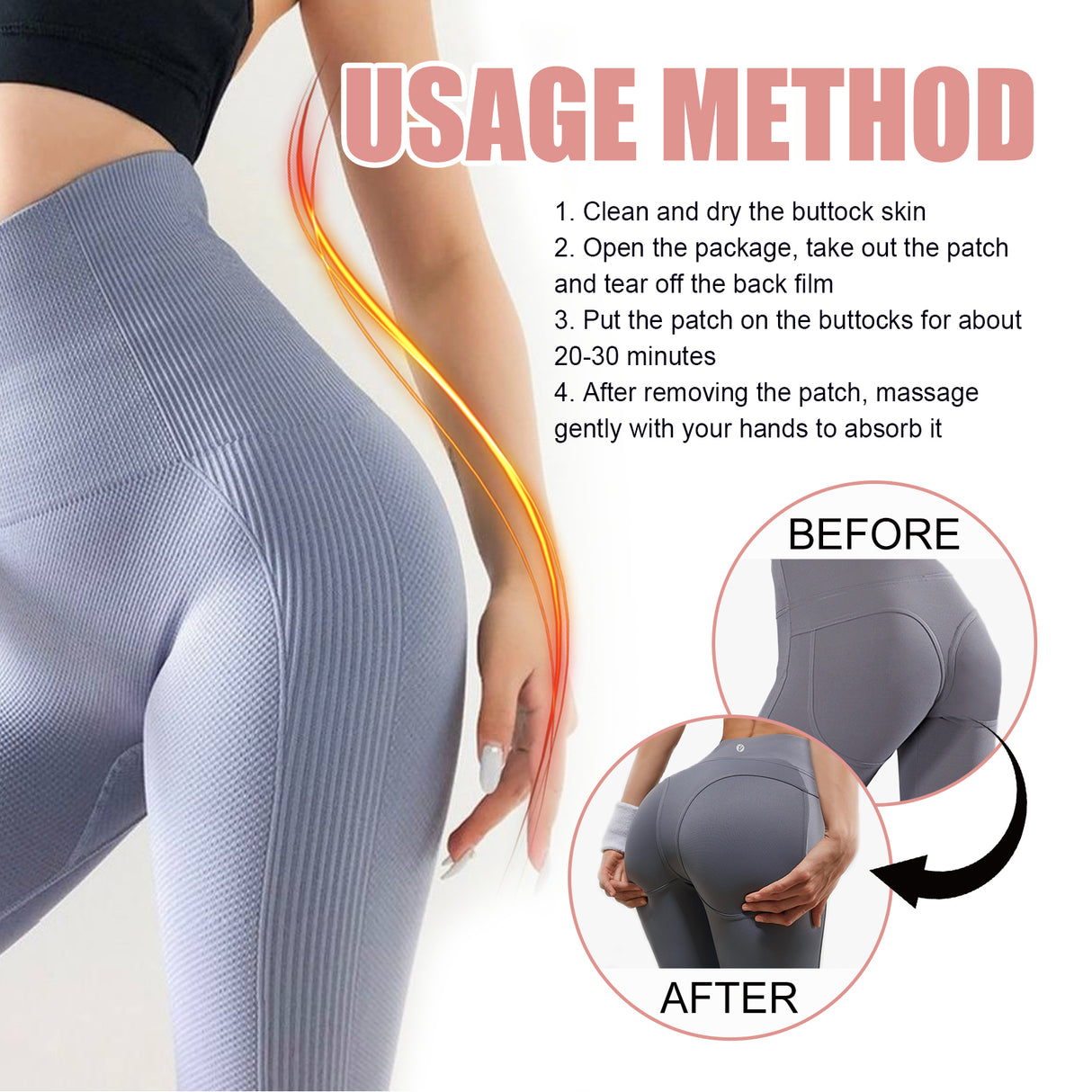 Buttocks Lift Stick, Tightens Hips Highlights Hips Butt Curve Shaping Patch - V.I.P Digital Presence