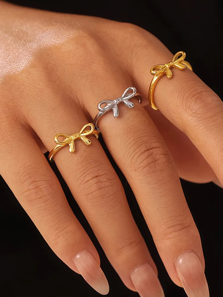 Bow ring stainless steel ins style jewelry - V.I.P Digital Presence