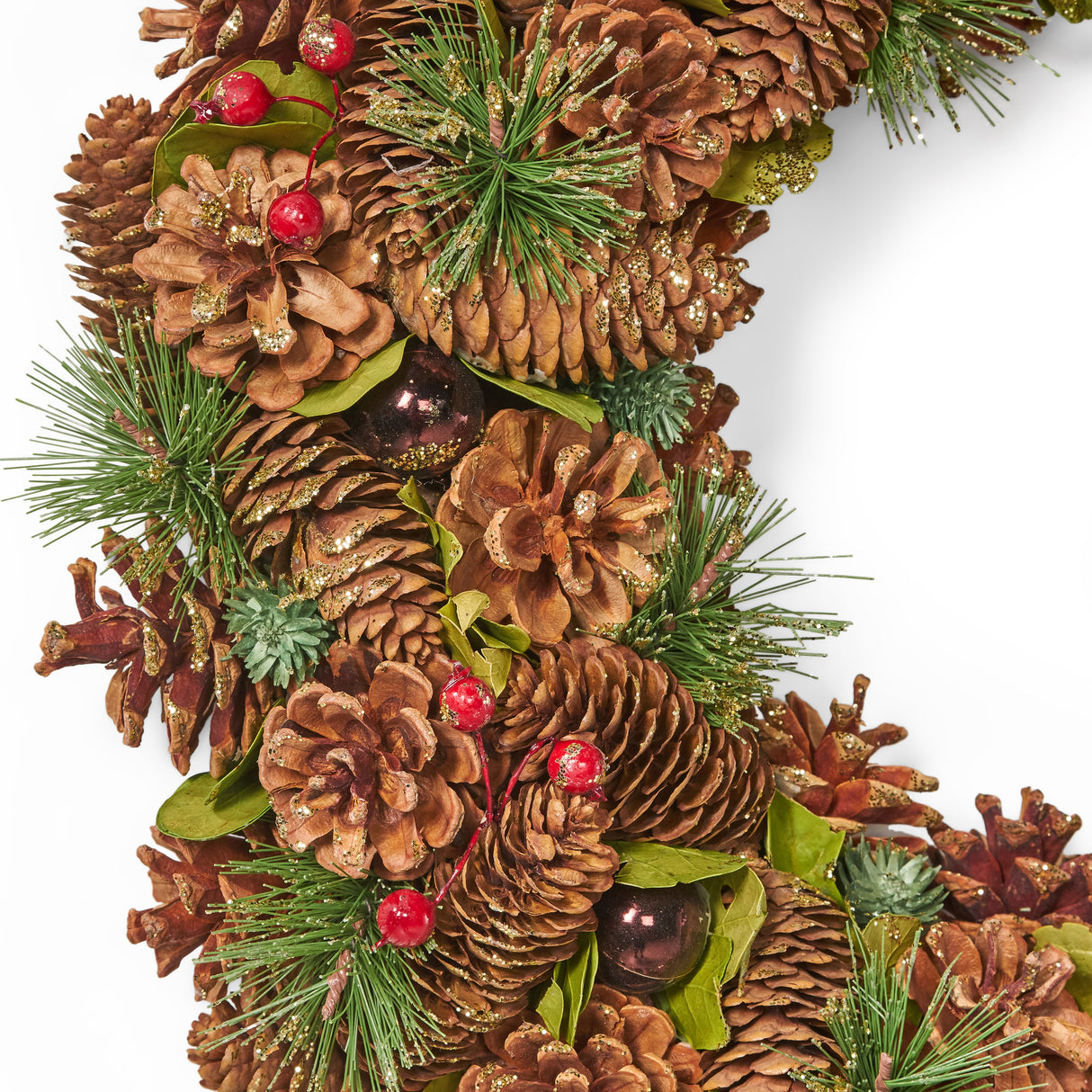 *CLEARANCE SALE* 18.5'' PINE CONE WREATH - V.I.P Digital Presence