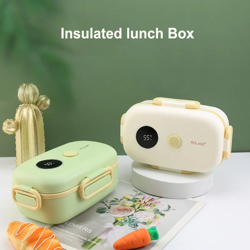 New Smart LCD Temperature Digital Display Insulated Lunch Box Portable Electric Lunch Box Lunch Box Suitable for Outdoor Travel - V.I.P Digital Presence