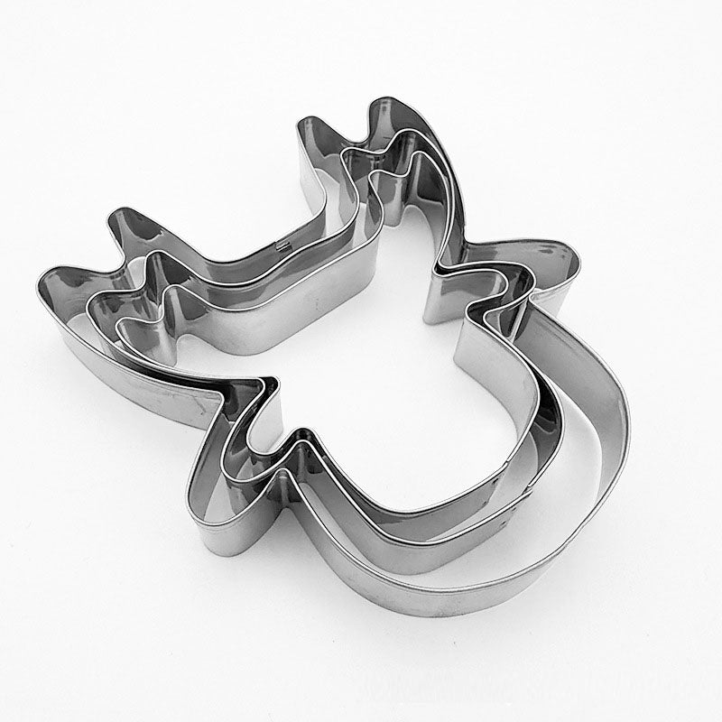 Christmas baked goods reindeer 3-piece set stainless steel biscuit mold Christmas reindeer cookie cutter set - V.I.P Digital Presence