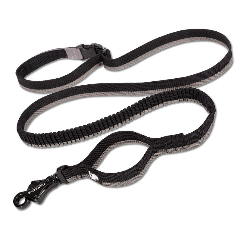 Pet dog leash with elastic cushioning suitable for outdoor activities such as running and waist tying - V.I.P Digital Presence