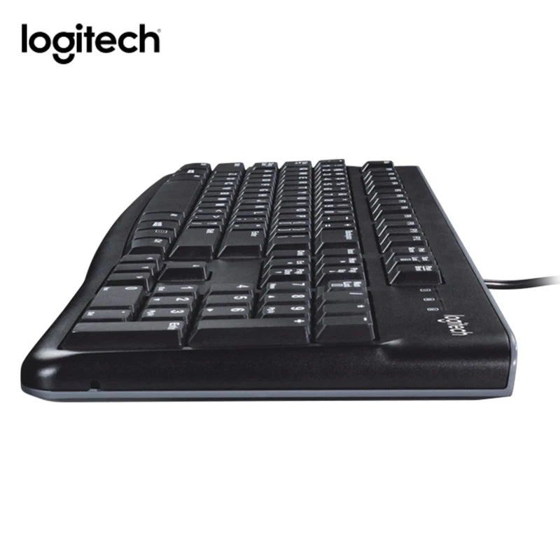 Logitech K120 wired keyboard notebook desktop computer office home USB office desktop waterproof - V.I.P Digital Presence