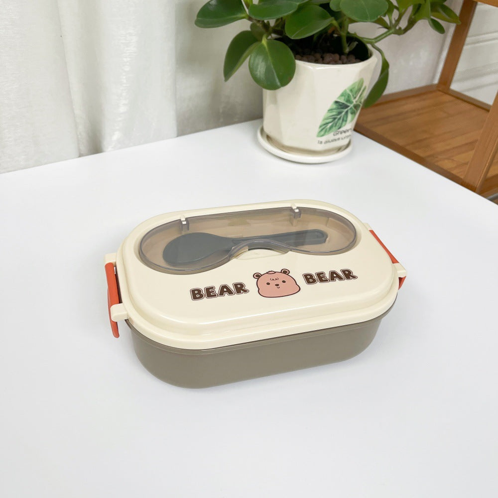 Cartoon cute stainless steel compartment lunch box lunch box fresh-keeping box - V.I.P Digital Presence