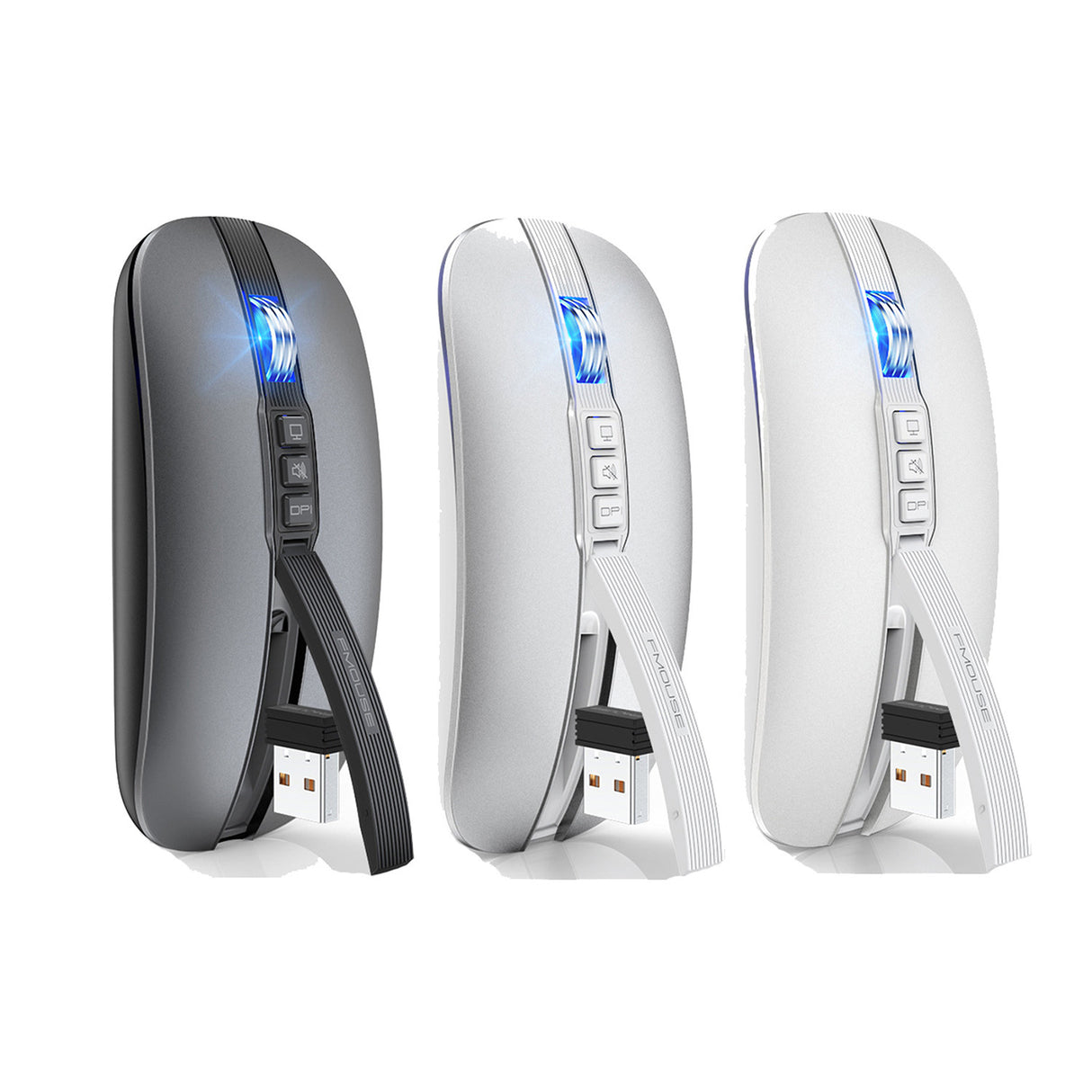 Wireless Mouse Bluetooth Dual Mode 2.4G/BT5.1 Silent Mouse 2400DPI PC Notebook Business Office - V.I.P Digital Presence