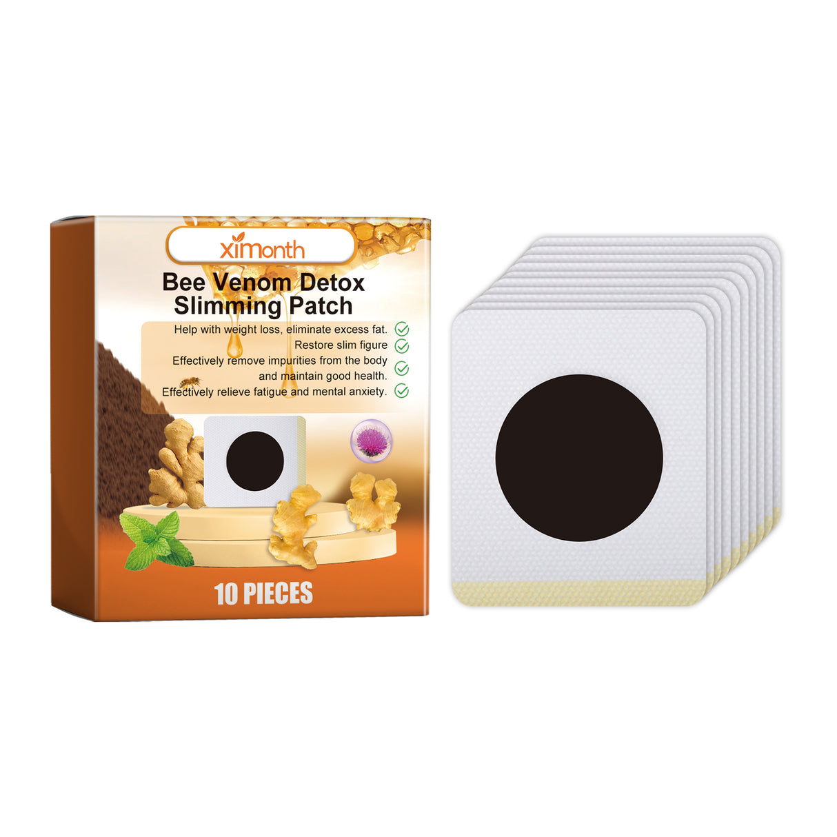 Bee-Venom Shaped Lymphatic Patch, Which Relieves Lymphatic Swelling And Tightenes Body And Arms - Meat Belly Button Patch - V.I.P Digital Presence