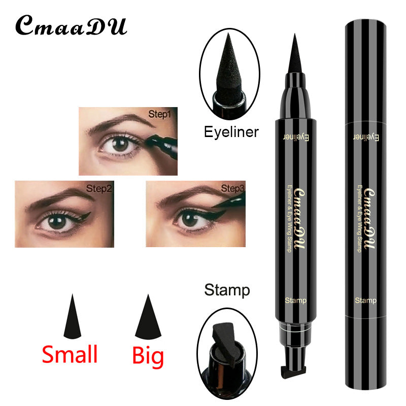 Seal Eyeliner Liquid Pen Quick-Drying Non Smudge Waterproof Eyeliner Double-Ended Eyeliner Beauty Makeup - V.I.P Digital Presence