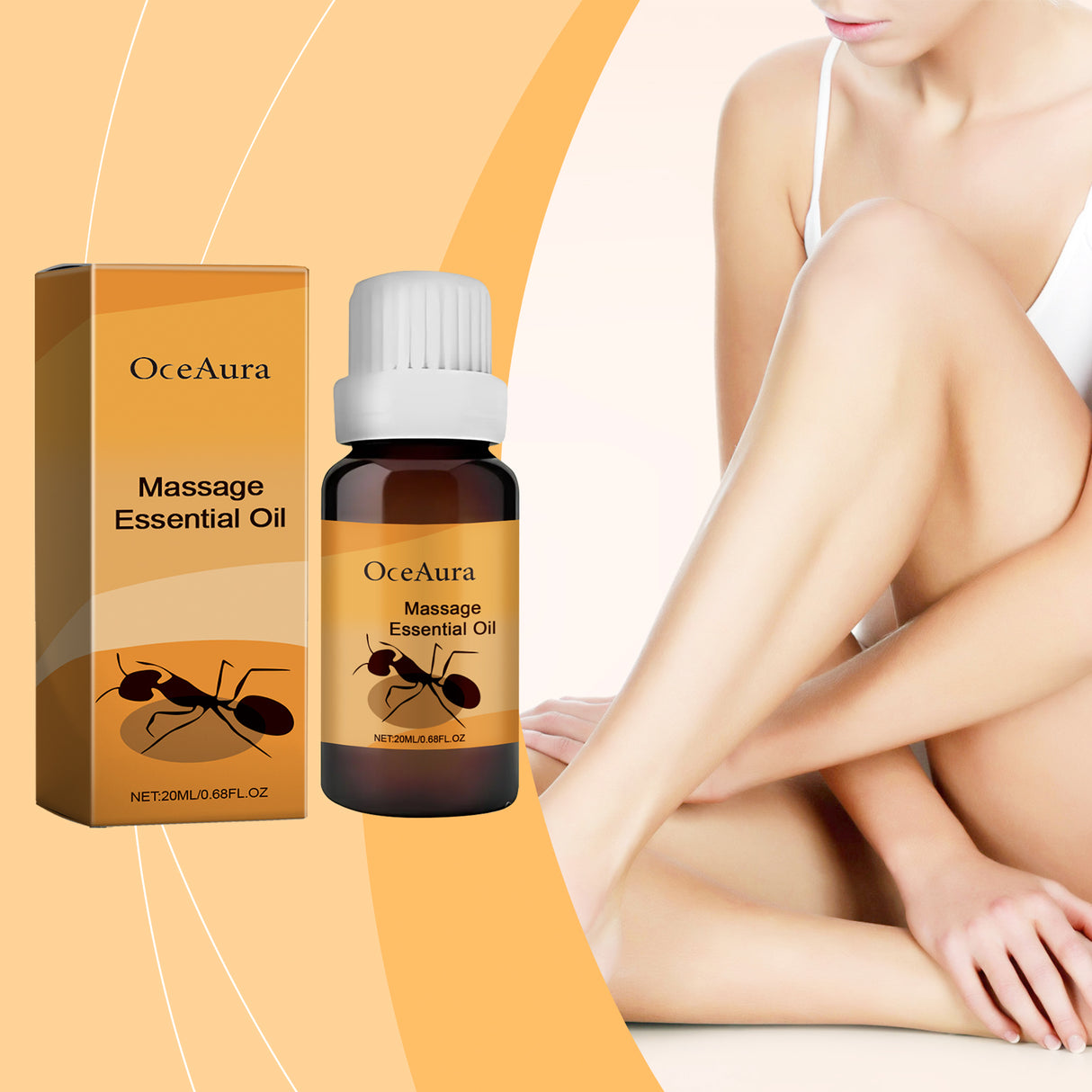 Skin Massage Treatment Essential Oil Improves Skin Elasticity, Softness, Firmness And Light Non-Sticky Massage Oil