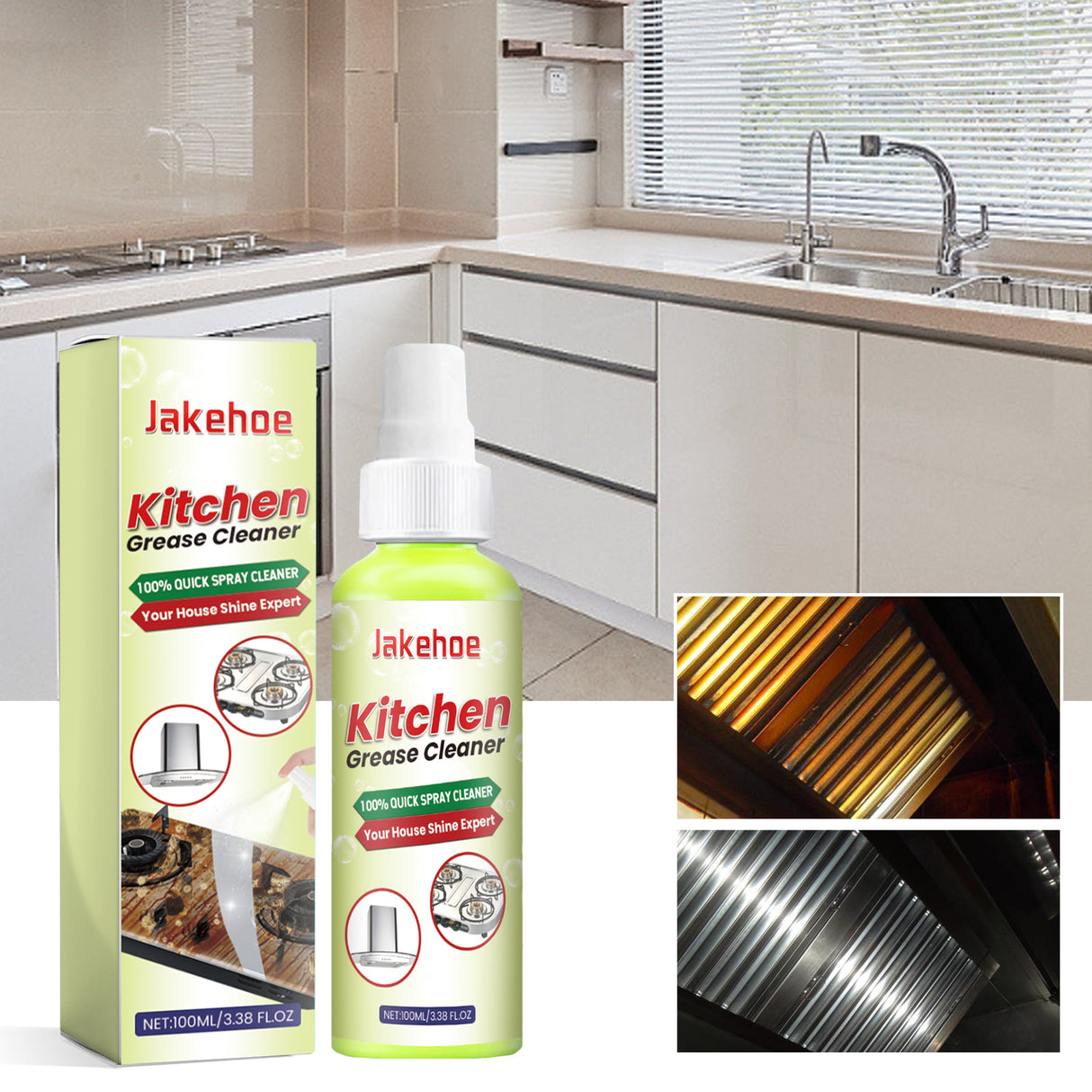 Kitchen Grease Cleaner, Kitchen Stove Kitchen Utensils Heavy Oil Stains Strong Cleaning - V.I.P Digital Presence