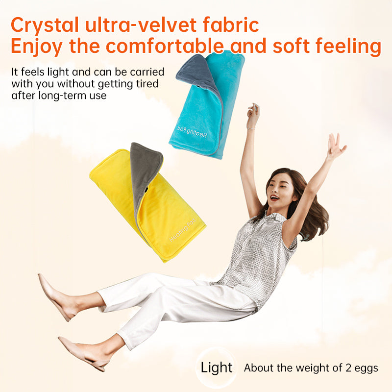 **5V USB grey heating pad (19.6x11.8") with 59" cable for cramps & back pain, works as mini heated blanket.** - V.I.P Digital Presence