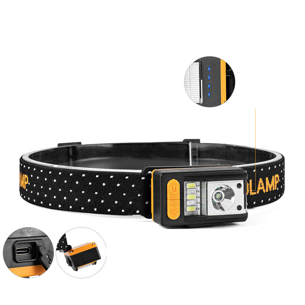 Strong Light Induction Headlight Night Fishing Light Rechargeable Head-Mounted Outdoor Headlight Led Waterproof Fishing Light COB - V.I.P Digital Presence