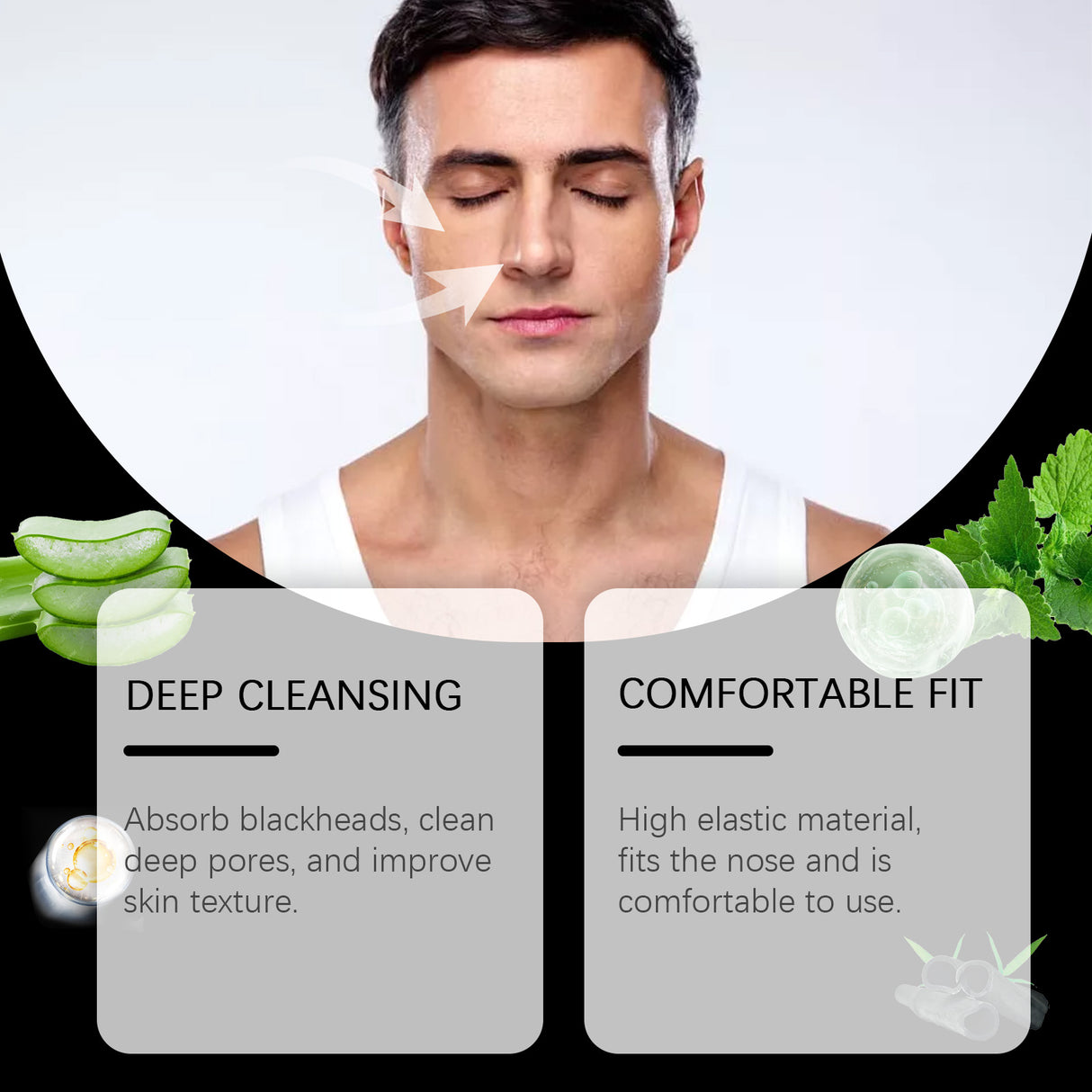 Men Blackhead Pore Patch For Pore Cleansing Gentle And Non-Tight Facial Oil Control To Reduce Acne - V.I.P Digital Presence