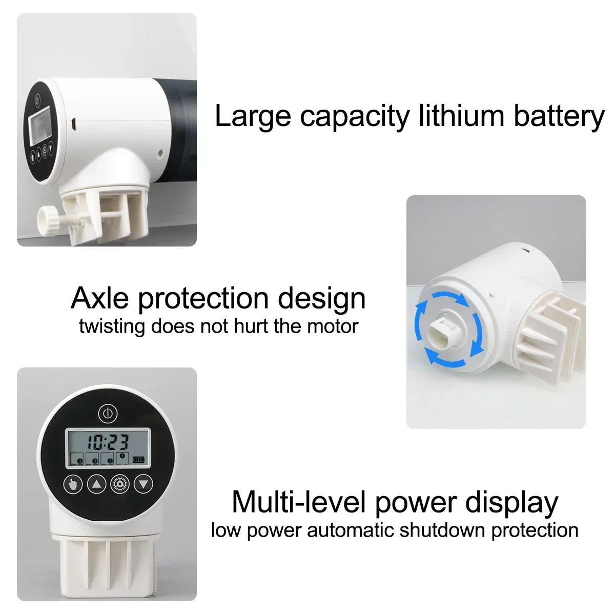 Fish tank feeder intelligent small and large capacity aquarium koi goldfish timed automatic fish feeder - V.I.P Digital Presence