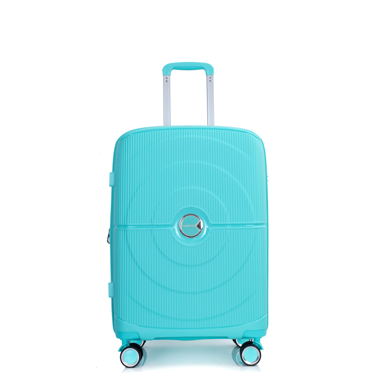 Expandable Hardshell Suitcase Double Spinner Wheels PP Luggage Sets Lightweight Durable 3-Piece Set (20/24/28) , Lake Blue