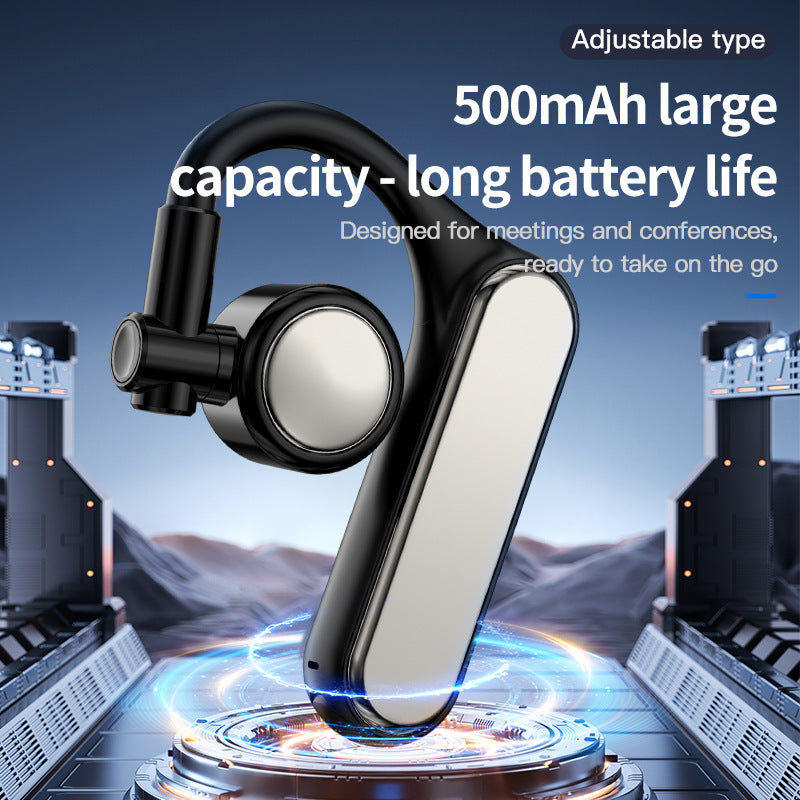 Z8 Bluetooth earphones wireless single ear business hot selling Bluetooth 5.4 long endurance single-sided hanging ear earphones - V.I.P Digital Presence