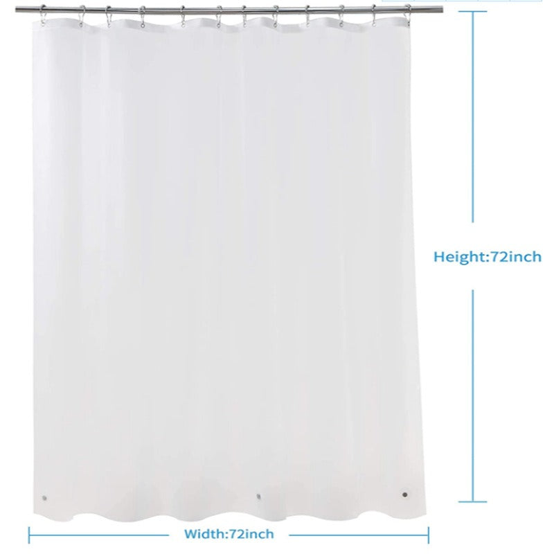 Bathroom Shower Lining Frosted Plastic Extra Long Shower Curtain Liner With Magnet Metal Eyelets Thickened Shower Curtain - V.I.P Digital Presence
