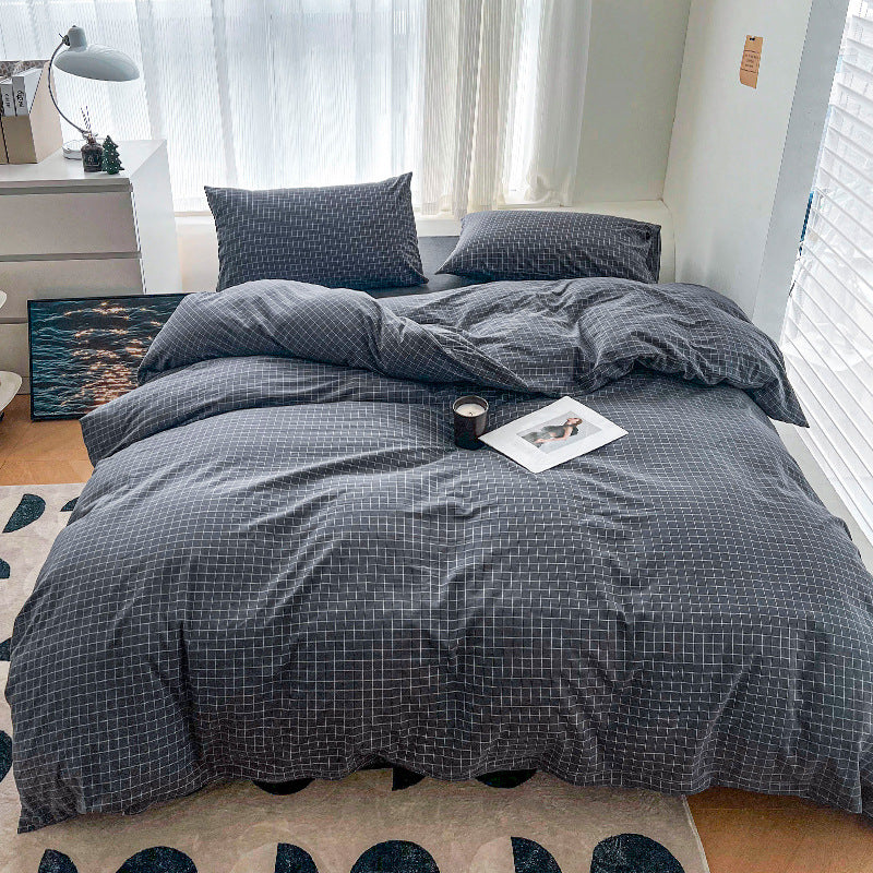 Cartoon Four-Piece Set Fresh Autumn and Winter Single Student Dormitory Bedding Sheet Three-Piece Set Single Quilt Cover - V.I.P Digital Presence