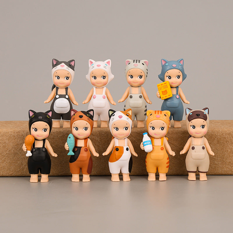 9 Cute Cat Dolls with Meow Angel Doll Handheld Anime Cartoon - V.I.P Digital Presence