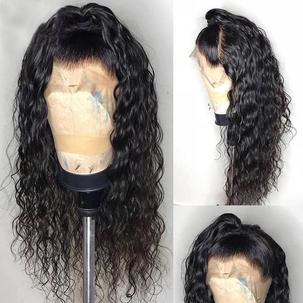 High Temperature Silk Wig Head Cover Wig Hand Groove Ladies Chemical Fiber Front Lace Curly Hair - V.I.P Digital Presence
