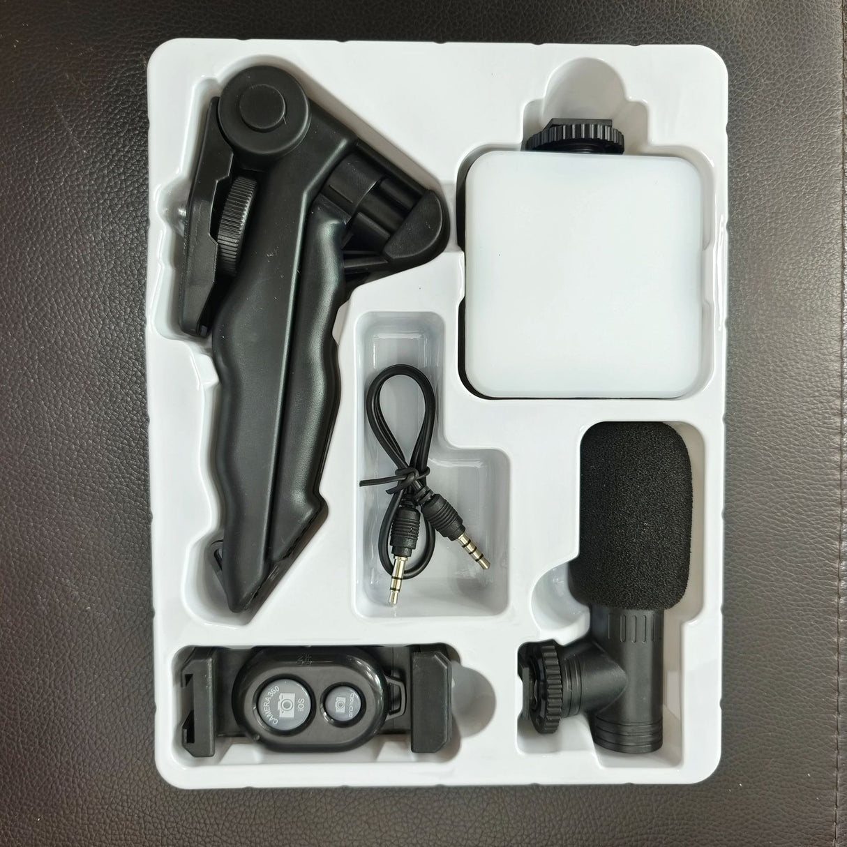 Desktop Beauty Leg Pocket Fill Light with Microphone Set Single Reflex Conference Lamp Handheld Photography with Microphone - V.I.P Digital Presence