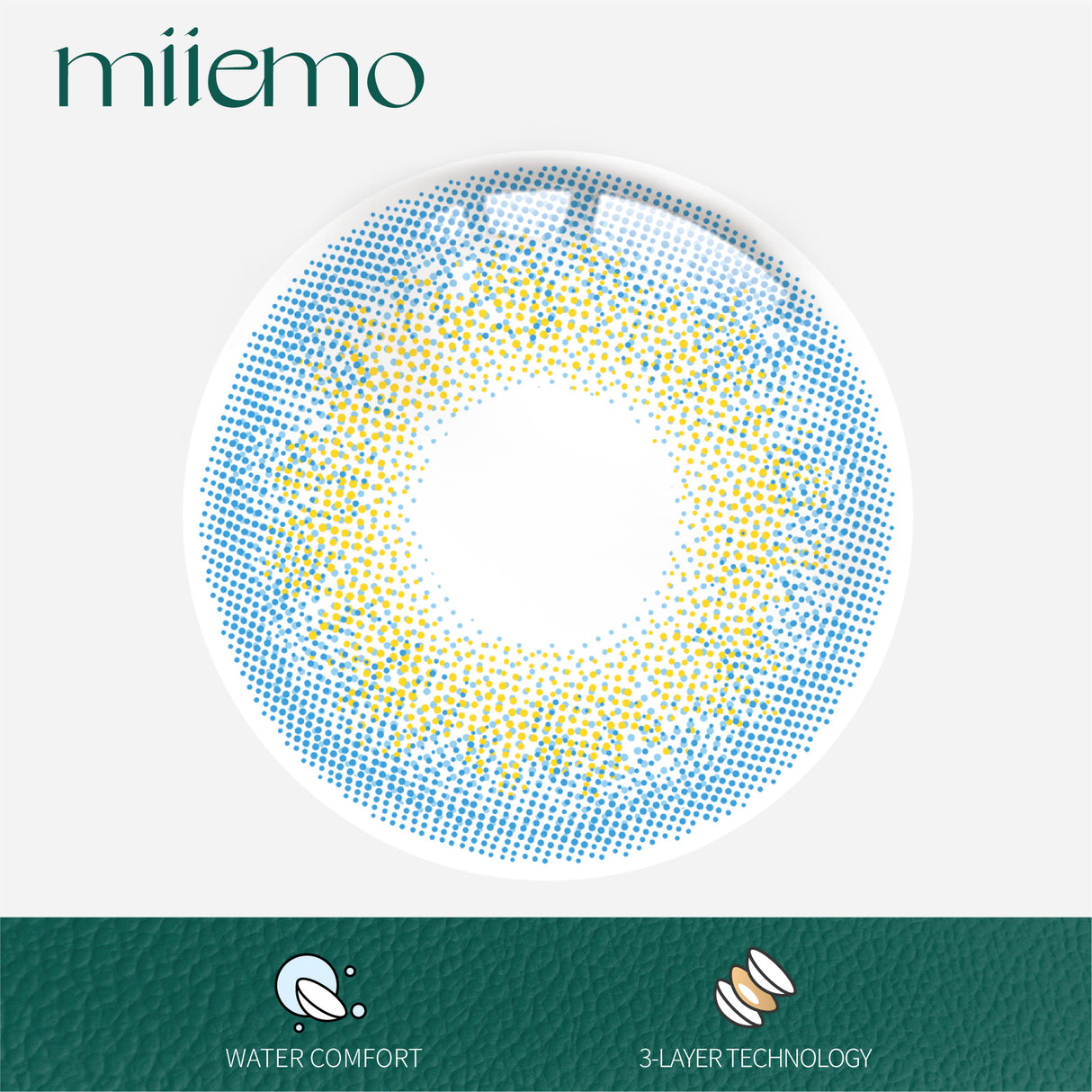 1Pair FDA Certificate Eyes Beautiful Pupil Colorful Girl Cosplay Contact Lenses PHALAENOPSIS DARK BLUE - V.I.P Digital Presence