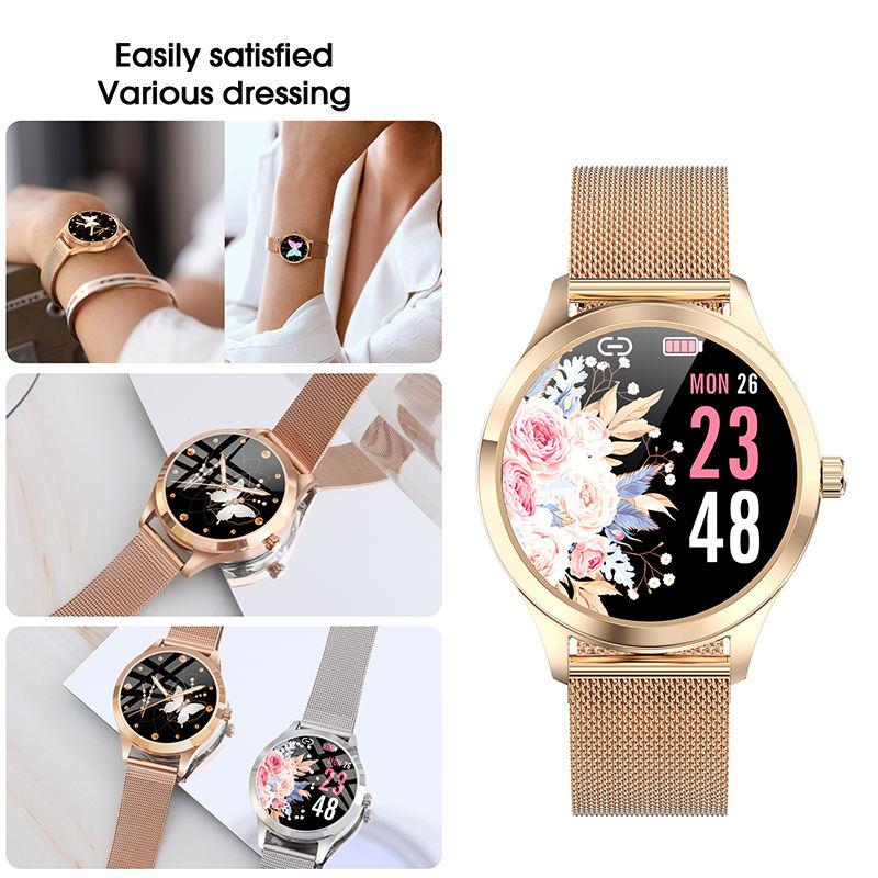 LW07 Women's Bluetooth Smart Band New Blood Pressure Heart Rate IP68 Blood Oxygen Physiological Reminder - V.I.P Digital Presence