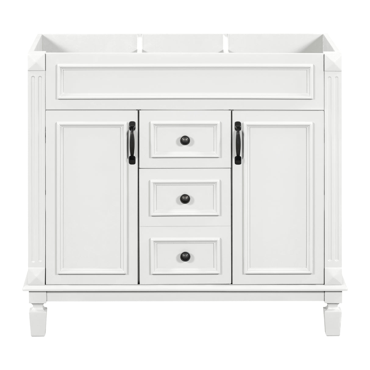 36'' Bathroom Vanity without Top Sink Cabinet only Modern Bathroom Storage Cabinet with 2 Soft Closing Doors and 2 Drawers - V.I.P Digital Presence