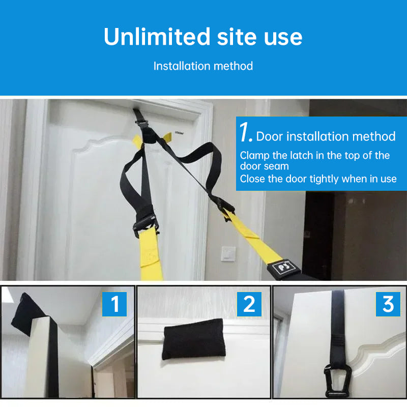 Suspension Training Strap - Adjustable, Wall Mount, Professional (TRX-style) - V.I.P Digital Presence