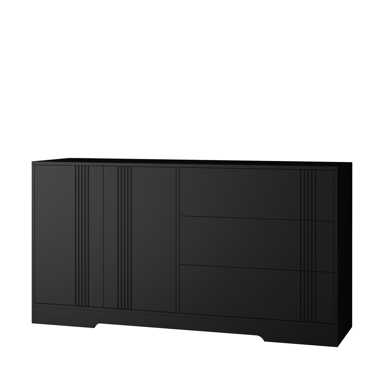 Modern kitchen buffet lockers with storage space, drawers and doors, and a large coffee bar with adjustable kitchen shelves - V.I.P Digital Presence