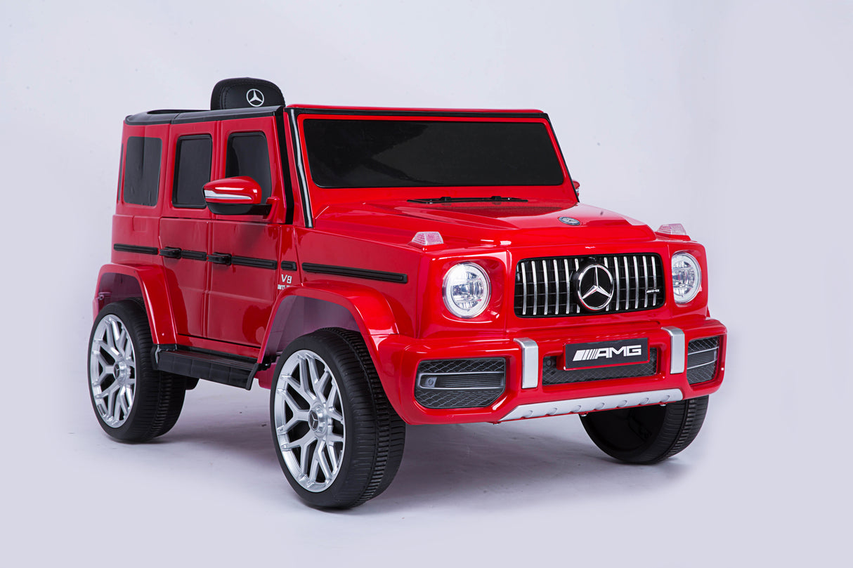 Mercedes Benz G63 Children's Electric Vehicle with Remote Control, 12V Spring Suspension, Safety Lock, and License - V.I.P Digital Presence