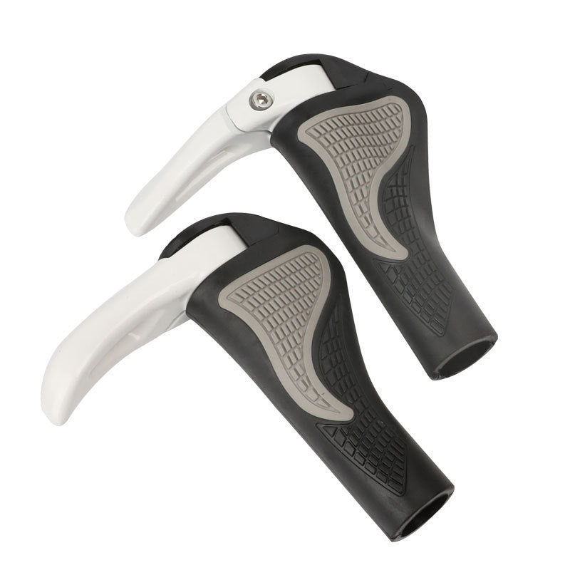 Mountain Bike Ergonomic Vice Handle Claw Handle Aluminum Alloy Grip (A Horn)