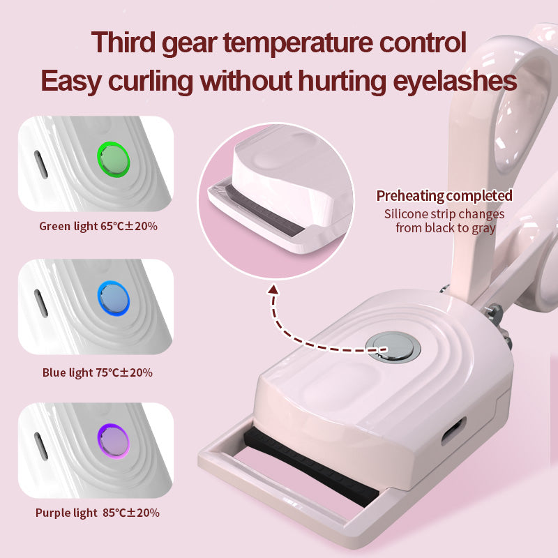Electric eyelash curler three speed temperature portable novel and long-lasting curly eyelashes electric eyelash curler - V.I.P Digital Presence