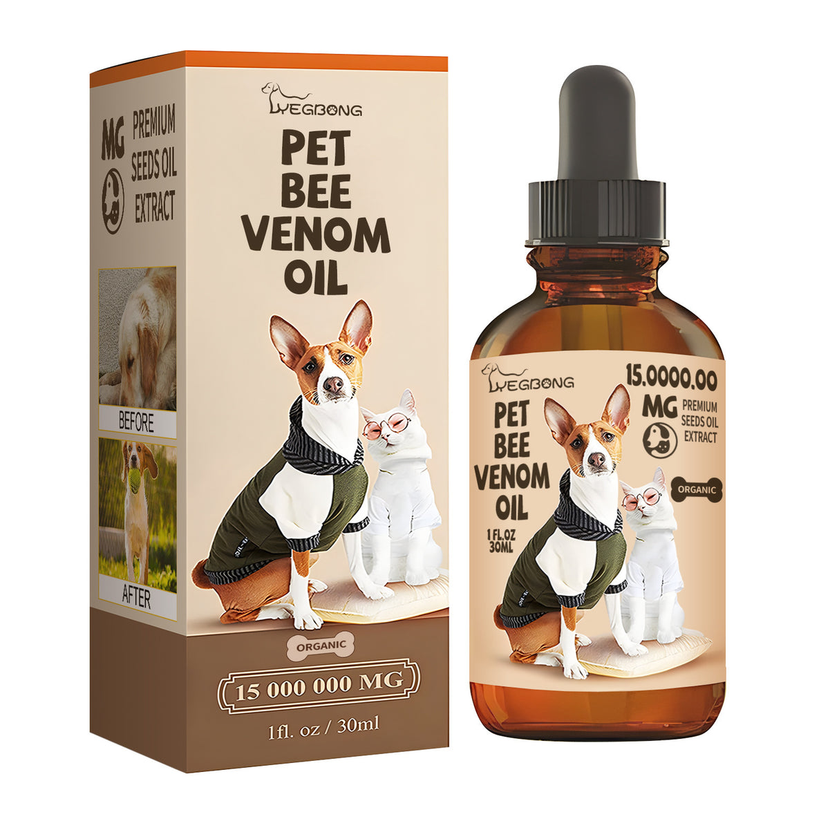 Pet Bee Venom Oil, Joint Care For Cats And Dogs Relieves Joint Pain For Pets Pet Care Water - V.I.P Digital Presence