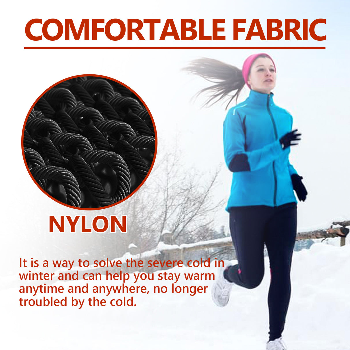 Nylon Gloves, Winter Outdoor Sports Skiing Cold Hand Care Massage Heat Warm Gloves - V.I.P Digital Presence