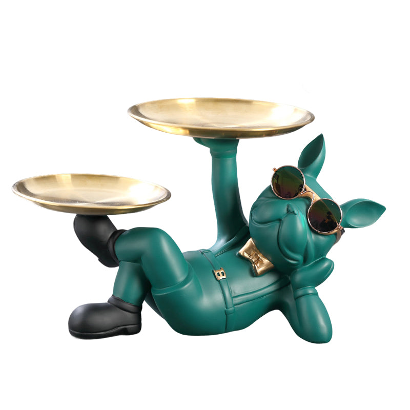 Cute French Bulldog Resin Figurine, Perfect for Table Decoration - V.I.P Digital Presence