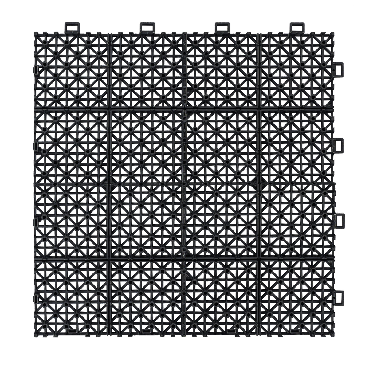 12 x 12 inch black interlocking deck tiles, plastic waterproof, weighing up to 6613 pounds, with a rose pattern pack of 12 - V.I.P Digital Presence