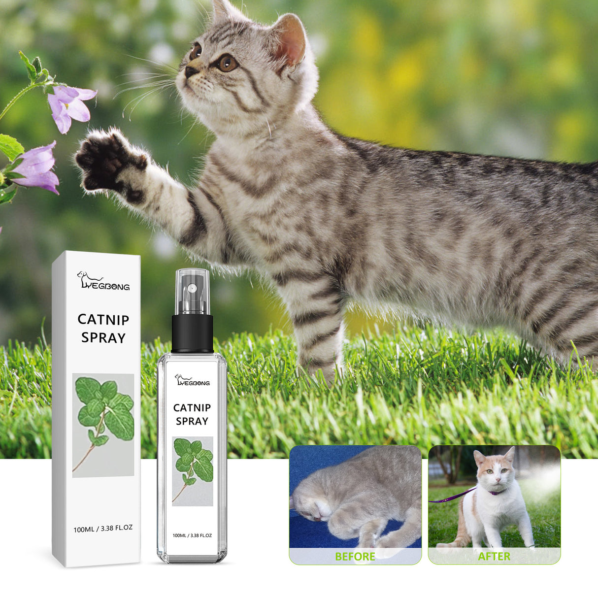Catnip Spray, Relieve Cat Anxiety And Enhance Pet Vitality Health Care Spray - V.I.P Digital Presence