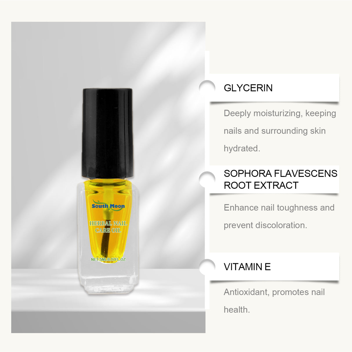 Herbal Nail Care Oil, Care And Nourish The Nail Cuticles Luster Daily Nail Care Solution