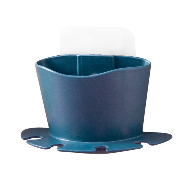 Toothbrush Holder Non-perforated Paste Tooth Holder Razor Bathroom Wall-mounted Brushing And Washing Face Multifunctional Rack - V.I.P Digital Presence