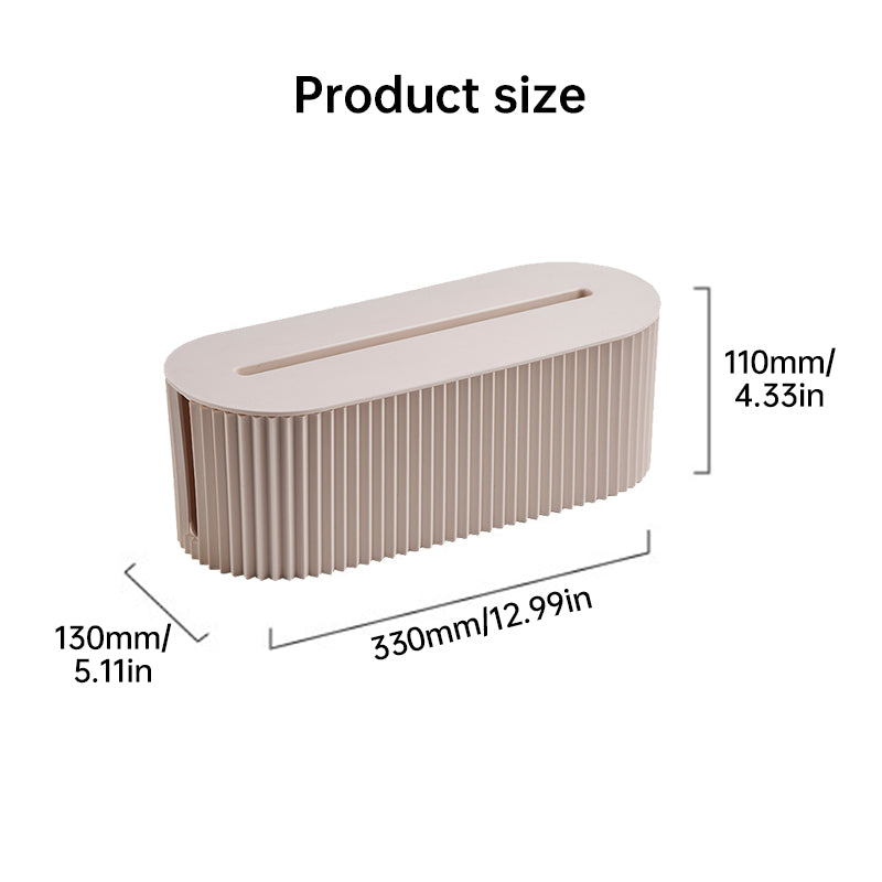 Cable management organizer box, an accessory for power strips and home - office power cables - V.I.P Digital Presence