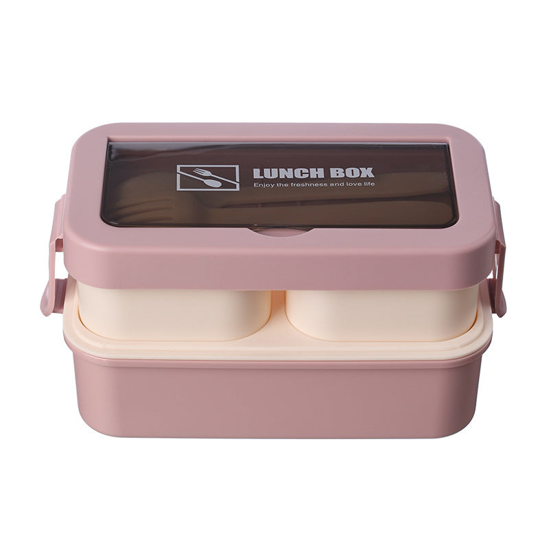 Stylish and simple microwaveable double-layered lunch box for storing lunch boxes - V.I.P Digital Presence