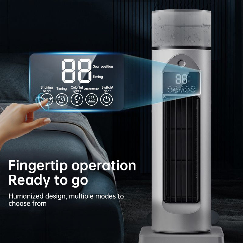 2025 NEW Portable Tower Fan – 6 Wind Speeds, Mist Bladeless, for Bedroom/Living Room/Office - V.I.P Digital Presence