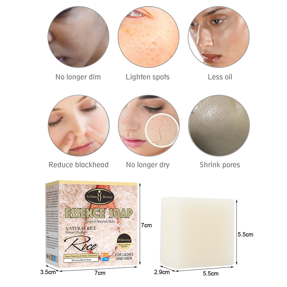 Rice Handmade Soap Body Skin Brightening Moisturizing 100g Handmade Soap Melaninsoap - V.I.P Digital Presence