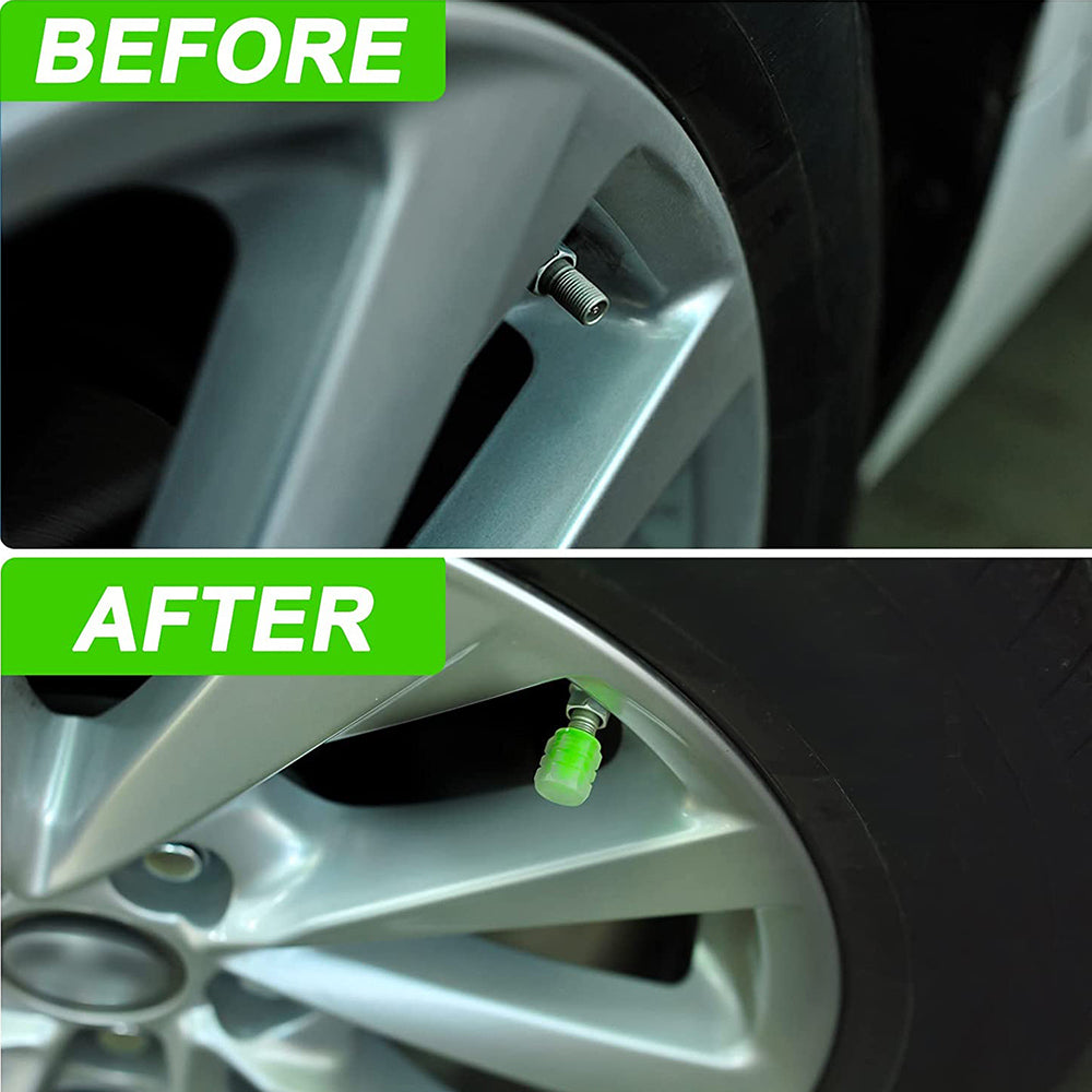 Car Tire Luminous Valve Cap Car With Electric Vehicle Motorcycle Air Nozzle Cover Luminous Valve Core Cover Tire Universal