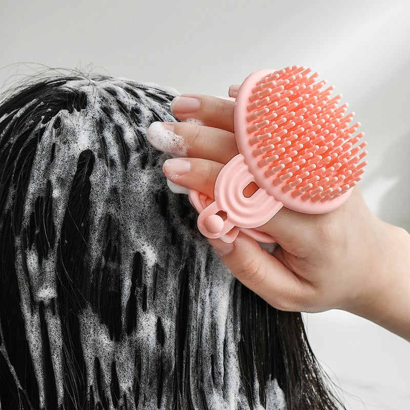 Soft adhesive double-sided hair brush massager for adults and children hair brush for gods bathroom shower brush head massage - V.I.P Digital Presence