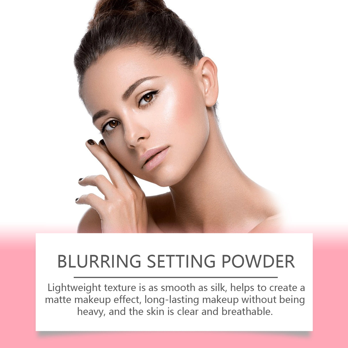 Setting powder with brush, Natural Makeup Light, Delicate Breathable Fit Dry And Wet Dual Use Powder Lasting Makeup - V.I.P Digital Presence