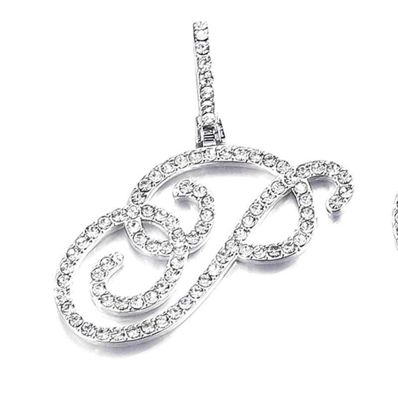 Hip hop accessories grass letter pendant melon seed buckle Cuban chain accessory - V.I.P Digital Presence